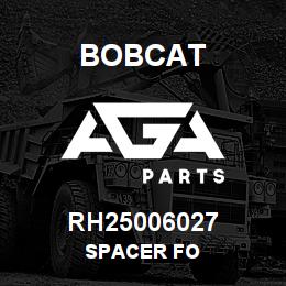 RH25006027 Bobcat SPACER FO | AGA Parts