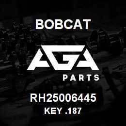 RH25006445 Bobcat KEY .187 | AGA Parts