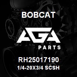 RH25017190 Bobcat 1/4-20X3/4 SCSH | AGA Parts