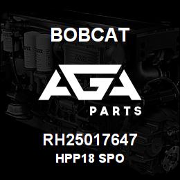 RH25017647 Bobcat HPP18 SPO | AGA Parts