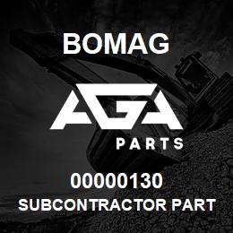 00000130 Bomag Subcontractor part | AGA Parts