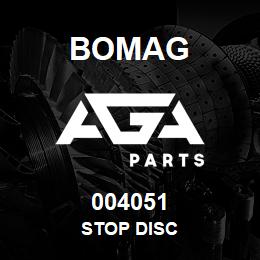 004051 Bomag Stop disc | AGA Parts