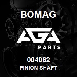 004062 Bomag Pinion shaft | AGA Parts