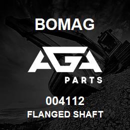 004112 Bomag Flanged shaft | AGA Parts