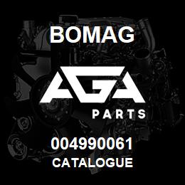 004990061 Bomag Catalogue | AGA Parts