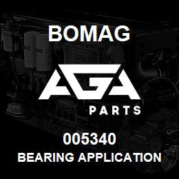 005340 Bomag Bearing application | AGA Parts