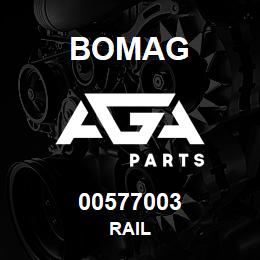 00577003 Bomag Rail | AGA Parts