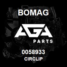 0058933 Bomag Circlip | AGA Parts