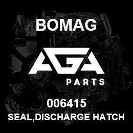 006415 Bomag Seal,discharge hatch | AGA Parts
