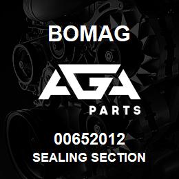 00652012 Bomag Sealing section | AGA Parts