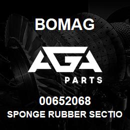 00652068 Bomag Sponge rubber section | AGA Parts