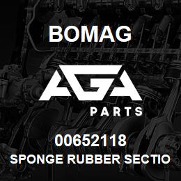 00652118 Bomag Sponge rubber section | AGA Parts