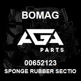 00652123 Bomag Sponge rubber section | AGA Parts