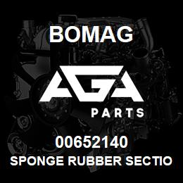00652140 Bomag Sponge rubber section | AGA Parts