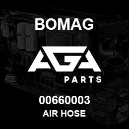 00660003 Bomag Air hose | AGA Parts