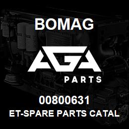 00800631 Bomag ET-Spare parts catalogue | AGA Parts
