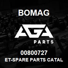 00800727 Bomag ET-Spare parts catalogue | AGA Parts