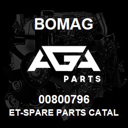 00800796 Bomag ET-Spare parts catalogue | AGA Parts