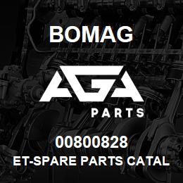 00800828 Bomag ET-Spare parts catalogue | AGA Parts