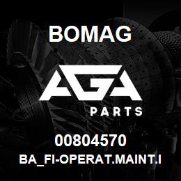 00804570 Bomag BA_FI-Operat.maint.instructions | AGA Parts