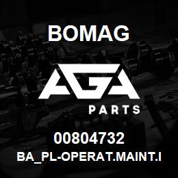 00804732 Bomag BA_PL-Operat.maint.instructions | AGA Parts
