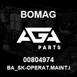 00804974 Bomag BA_SK-Operat.maint.instructions | AGA Parts