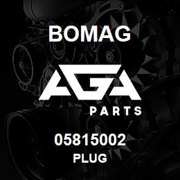 05815002 Bomag PLUG | AGA Parts