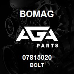 07815020 Bomag BOLT | AGA Parts