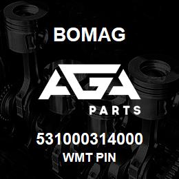 531000314000 Bomag WMT PIN | AGA Parts