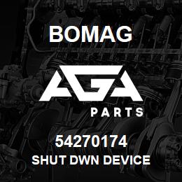 54270174 Bomag SHUT DWN DEVICE | AGA Parts