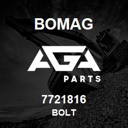 7721816 Bomag BOLT | AGA Parts