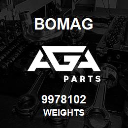 9978102 Bomag WEIGHTS | AGA Parts