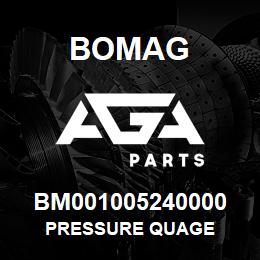 BM001005240000 Bomag PRESSURE QUAGE | AGA Parts