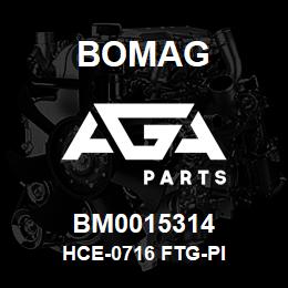 BM0015314 Bomag HCE-0716 FTG-PI | AGA Parts