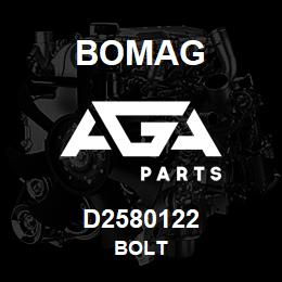 D2580122 Bomag Bolt | AGA Parts