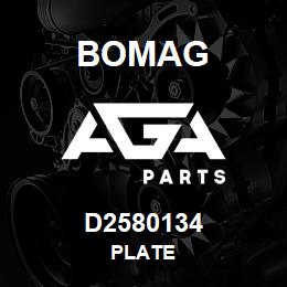 D2580134 Bomag Plate | AGA Parts