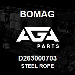 D263000703 Bomag Steel rope | AGA Parts