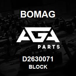 D2630071 Bomag Block | AGA Parts