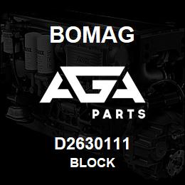 D2630111 Bomag Block | AGA Parts