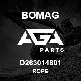 D263014801 Bomag Rope | AGA Parts