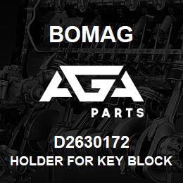 D2630172 Bomag Holder for key block | AGA Parts