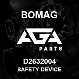 D2632004 Bomag Safety device | AGA Parts