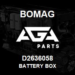 D2636058 Bomag Battery box | AGA Parts