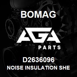 D2636096 Bomag Noise insulation sheet | AGA Parts