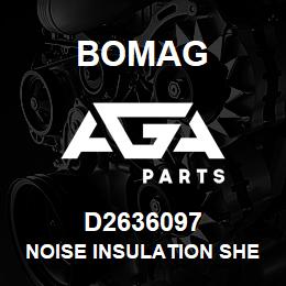 D2636097 Bomag Noise insulation sheet | AGA Parts