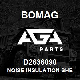 D2636098 Bomag Noise insulation sheet | AGA Parts