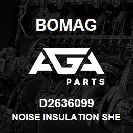 D2636099 Bomag Noise insulation sheet | AGA Parts