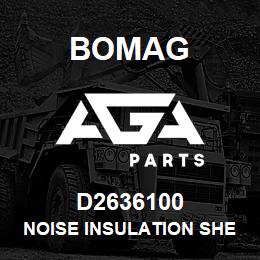 D2636100 Bomag Noise insulation sheet | AGA Parts