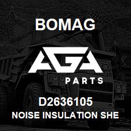 D2636105 Bomag Noise insulation sheet | AGA Parts
