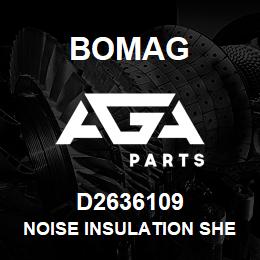 D2636109 Bomag Noise insulation sheet | AGA Parts